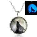 Moonlight Wolf Pendant luminous Necklace African Jewelry Necklace